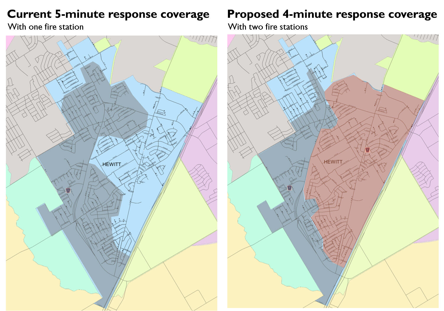 Hewitt fire maps